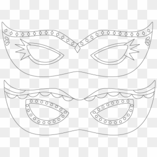 Printable Mardi Gras Mask - Mask, HD Png Download
