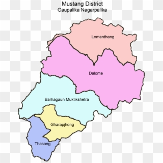 Gaupalikas Of Mustang District - Map Of Mustang District, HD Png Download