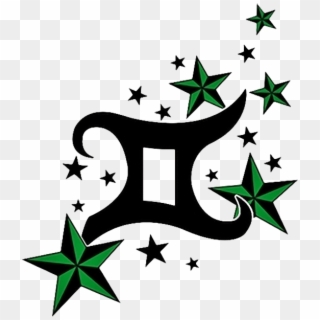 Nautical Stars And Gemini Tattoo Design Images - Zodiac Sign Cancer Tattoo Design, HD Png Download