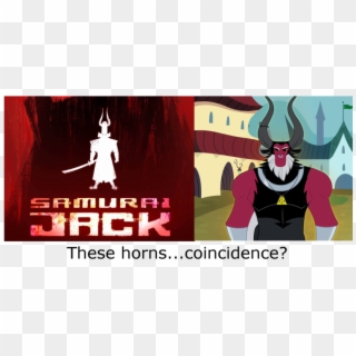 Coincidence, Comparison, Horns, Lord Tirek, Safe, Samurai - Samurai Jack Is Back Meme, HD Png Download
