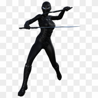 Ninja, Warrior, Character, Samurai, Martial, Japanese - Silhouette Female Ninja Transparent, HD Png Download