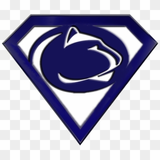 Nittany Lion Superman Logo - Penn State Lacrosse Logo, HD Png Download