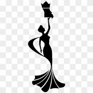 Mgm New Logo Black Silhouette - Beauty Queen Logo Png, Transparent Png