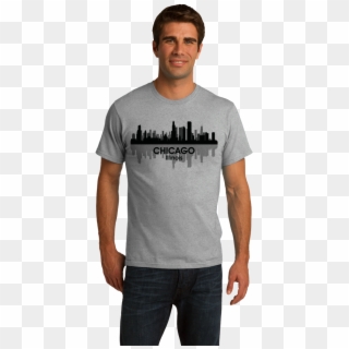 Unisex Grey Chicago City Skyline T-shirt - Jewish American Princess T Shirt, HD Png Download
