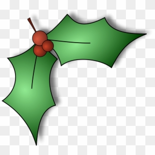 Holly Right - Christmas Holly Clip Art, HD Png Download