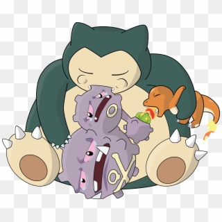 Snorlax Smoking Some Bulb Out Of A Weezing - Cartoon, HD Png Download