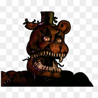 How To Draw Nightmare Freddy Fazbear, Step By Step,, HD Png Download