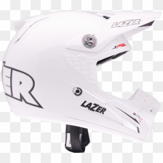 Download Motorcycle Helmet Lazer Smx X Line Pure White - Lazer Motorcycle Helmets Blue And White, HD Png Download