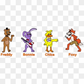 Freddy And His Friends Bonnie The Bunny, Chica The - Cartoon, HD Png Download