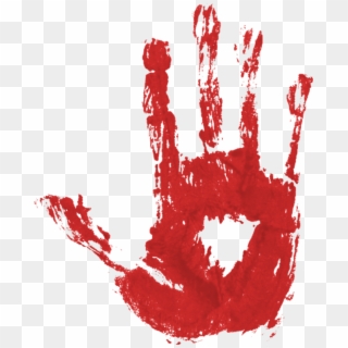 Blood Hand Print Pgntreecom Bloody Halloween - Bloody Handprint Transparent Png, Png Download