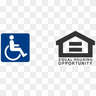 Equal Housing Logo Png - Fair Housing And Handicap Logo, Transparent Png
