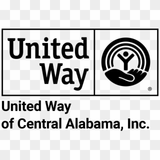 United Way Logo Black And White - United Way Of Central Alabama, HD Png Download