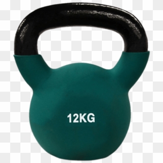 12kg Kettlebell - Rubber Coated Kettlebell Coloured, HD Png Download