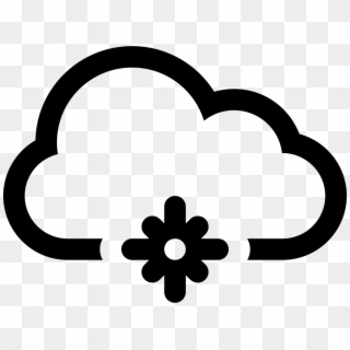 Snowflake In A Cloud Svg Png Icon Free Download - Icono De Descargas, Transparent Png