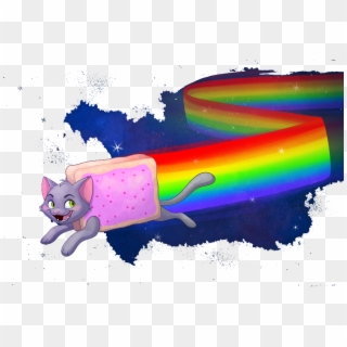 Nyan Cat Fan Art, HD Png Download