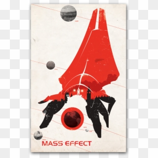 Mass Effect Print - Mass Effect Reaper Red, HD Png Download