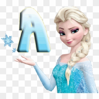 Alfabeto Decorativo Frozen Png - Princess Elsa, Transparent Png