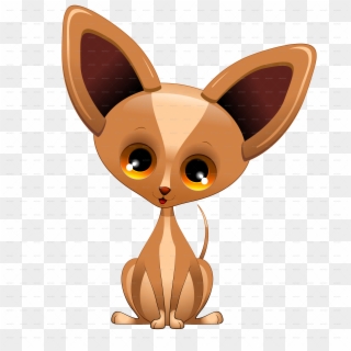 Chihuahua Puppy Dog Cartoon From Mexico By Bluedarkat - Chihuahua Cartoon Png Transparent, Png Download