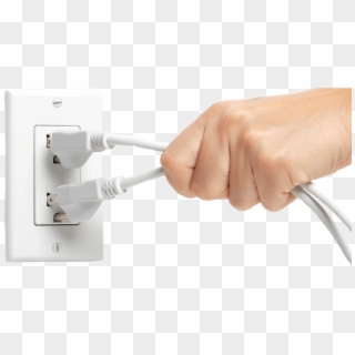 Hand Unplugging Plugs - Don T Yank An Electrical Cord, HD Png Download