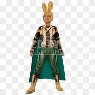 Kids Deluxe Loki Muscle Costume - Loki Costume Diy, HD Png Download