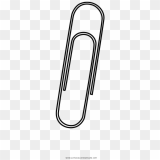 Paper Clip Coloring Page - Line Art, HD Png Download