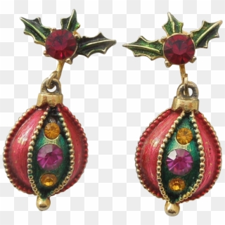 Christmas Earrings Png - Antique Christmas Ornaments Png, Transparent Png