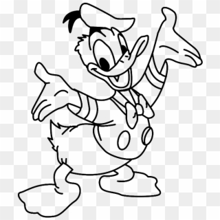 Coloring Page Of Donald Duck, HD Png Download