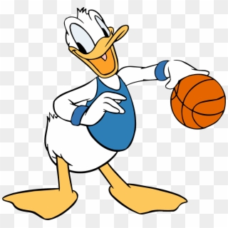 Donald Duck Cartoon Character, Donald Duck Characters, - Donald Duck Basketball, HD Png Download