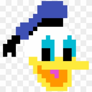 Donald Duck - Fortnite Raven Pixel Art, HD Png Download