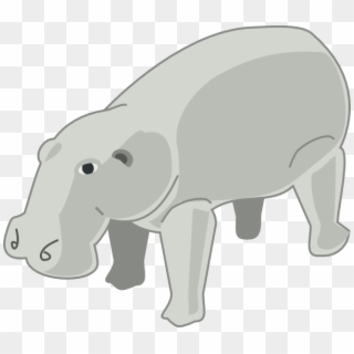 Hippopotamus Clipart - Animated Hippopotamus, HD Png Download