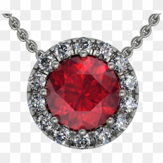 Ruby Pendant - Red Necklace Transparent Background, HD Png Download