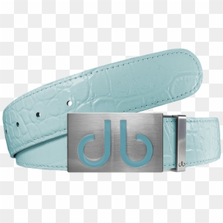 Aqua Crocodile Textured Leather Belt With Buckle, HD Png Download