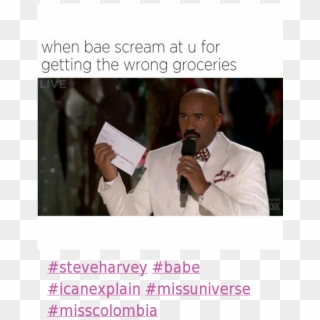Bae, Fail, And Miss Universe - Steve Harvey Test Meme, HD Png Download