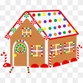 Free Png Download Christmas Houses For Drawing Png - Christmas Gingerbread House Clipart, Transparent Png