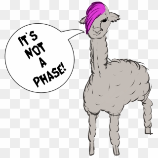 It's Not A Phase Alpaca - Cartoon, HD Png Download