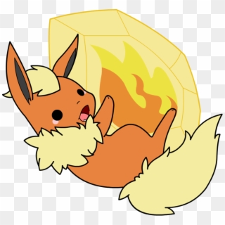 Bad Defense And Speed, And Flare Blitz Is A Recoil - Easy To Draw Baby Flareon With Fire Stone, HD Png Download