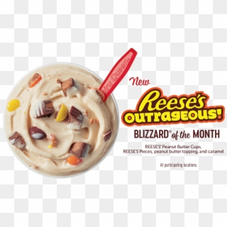 Blizzard® Of The Month - Dairy Queen Reese's Outrageous Blizzard, HD Png Download