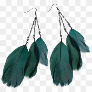 Feather Earrings Png Image - Earrings Png, Transparent Png