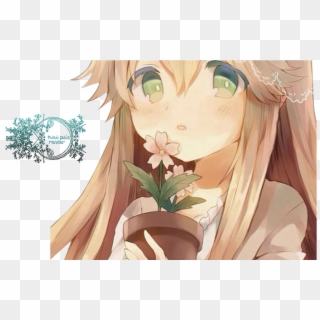 Flower Girls Girls With Roses Anime Hd Png Download 500x750 3959057 Pngfind - mint green anime girl hair roblox