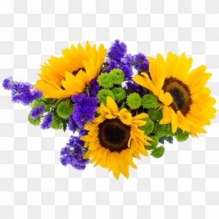 Common Sunflower Flower Bouquet Paper Yellow - Happy Friendship Day Hindi Status, HD Png Download