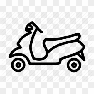Scooter Clipart Two Wheeler - Illustration, HD Png Download