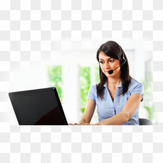 Why Is Your Hp Laptop Performance Very Poor By Technical - Customer Support Girl Png, Transparent Png