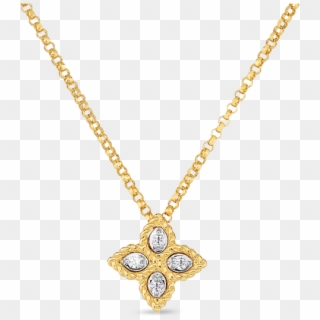 Roberto Coin Small Pendant With Diamonds - Necklace, HD Png Download