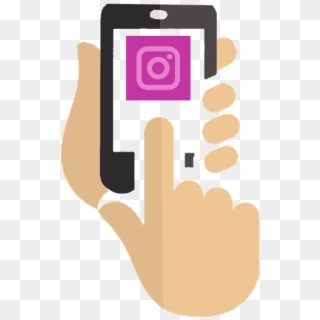 Instagram Phone Using Image - Instagram Gain Followers, HD Png Download