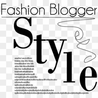 Fashion Blogger Style Polyvore Magazine Articles - Fashion Magazine Text Png, Transparent Png