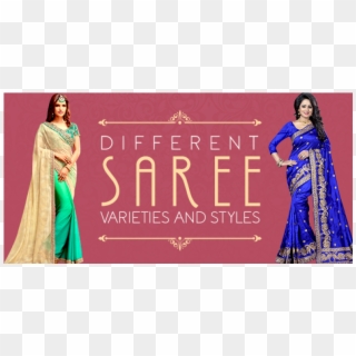 Linen Saree - Sari, HD Png Download