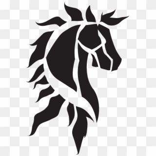 The Sporting Codes - Black And White Horse Logo, HD Png Download