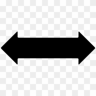 Double Horizontal Arrow Pointing Two Opposite Directions - Parallel, HD Png Download
