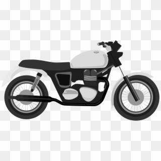 Clipart Grayscale Motorcycle - Motorcycle Png, Transparent Png