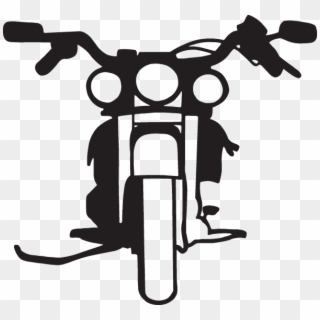 Biker Clipart Motorcycle Front - Motorcycle Front View Png, Transparent Png